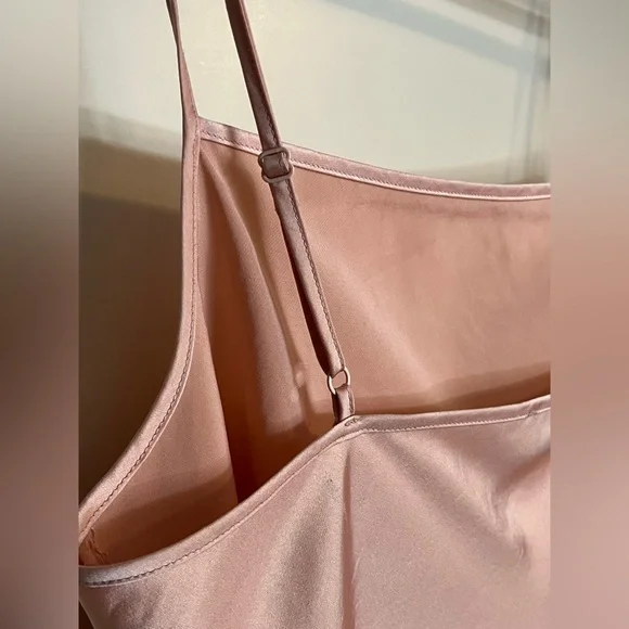 27. Aritzia Wilfred Size Medium Only Slip Satin Midi Dress - Picture 7 of 10